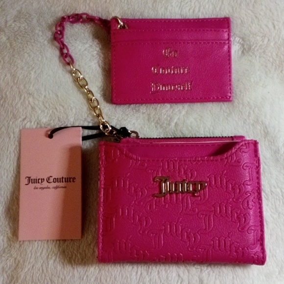 JUICY COUTURE GO COUTURE YOURSELF PINK WALLET SET! - Picture 1 of 16